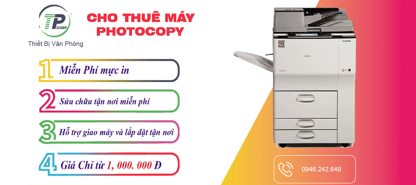 Cho thuê máy photocopy tại Vĩnh Phúc