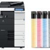 Máy Photocopy kỹ thuật số, Laser màu Konica Minolta Bizhub C454E 2 MAY PHOTOCOPY MAU KONICA MINOLTA BIZHUB C454E 2